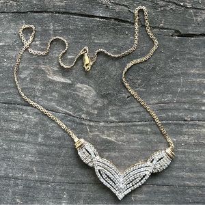 925 Vintage Karizia S.P.A. Diamond Italian Necklace